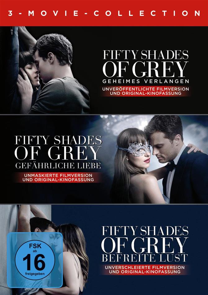 Fifty Shades of Grey - 3-Movie Collection 3 DVDs