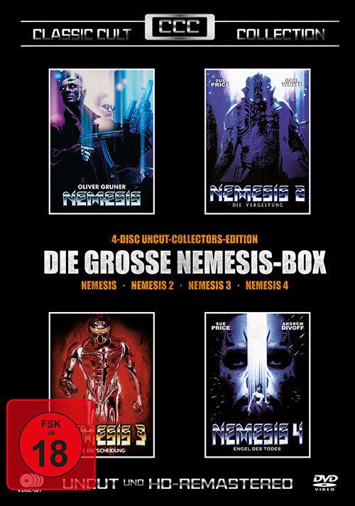 Die grosse Nemesis-Box 1-4 Classic Cult Collection, Collector's Edition, Remastered, Uncut, 4 DVDs