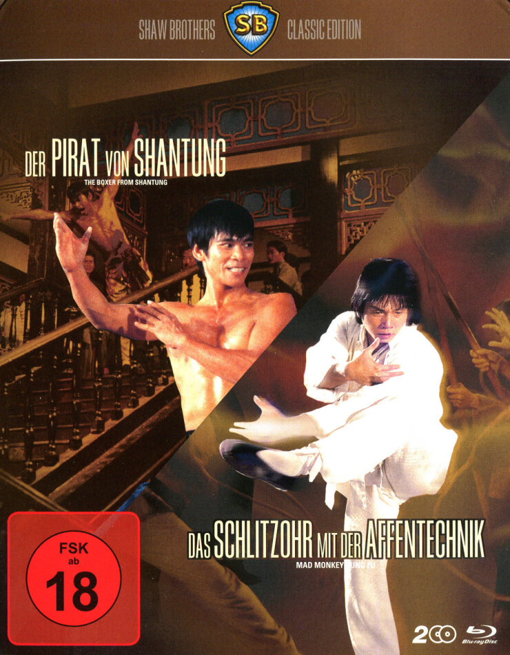 Der Pirat von Shantung / Das Schlitzohr mit der Affentechnik Shaw Brothers Classic Edition, 2 Blu-rays