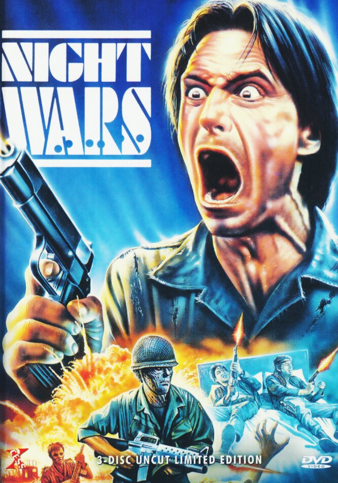 Nightwars (1988) Triple Action Pack, Limited Edition, Mediabook, Uncut, 3 DVDs