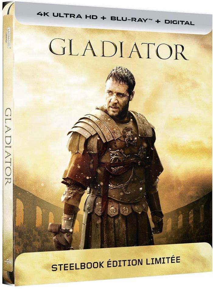 Gladiator (2000) Extended Edition, Kinoversion, Limited Edition, Steelbook, 4K Ultra HD + Blu-ray