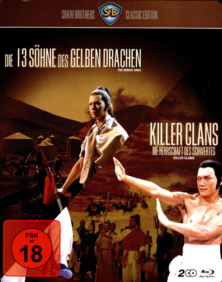 Die 13 Söhne des gelben Drachen / Killer Clans Shaw Brothers Classic Edition, 2 Blu-rays