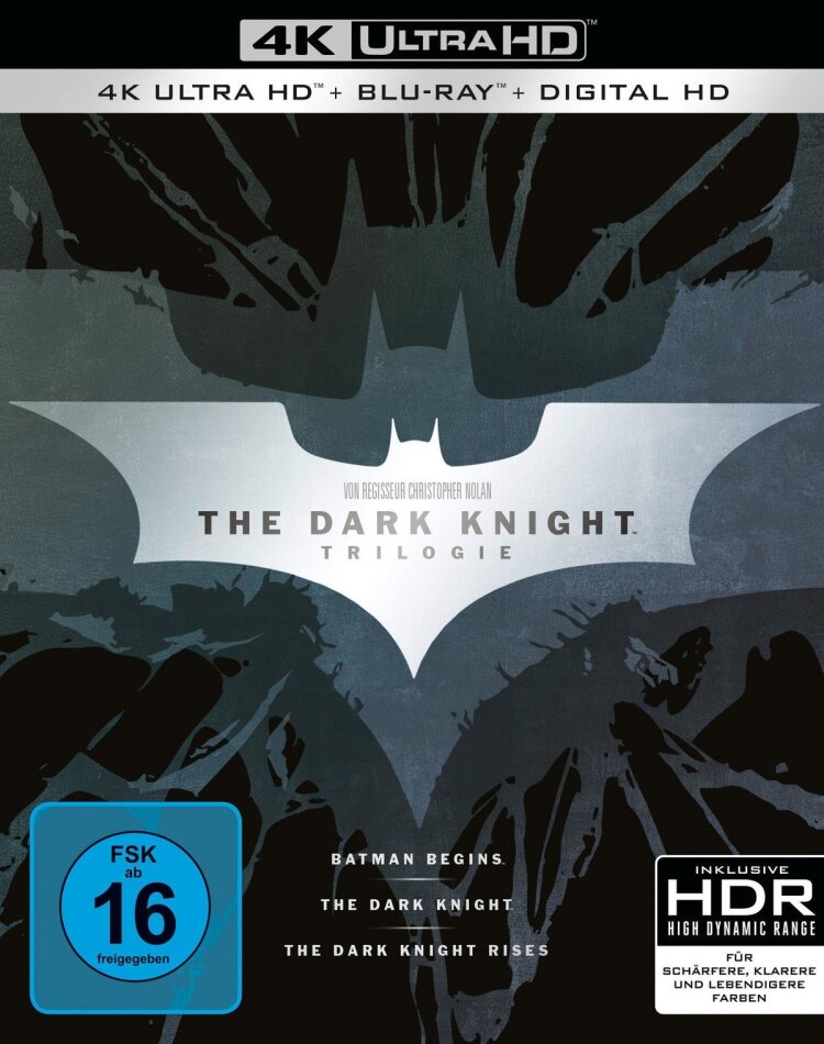 Batman - The Dark Knight Trilogy 3 4K Ultra HDs + 3 Blu-rays