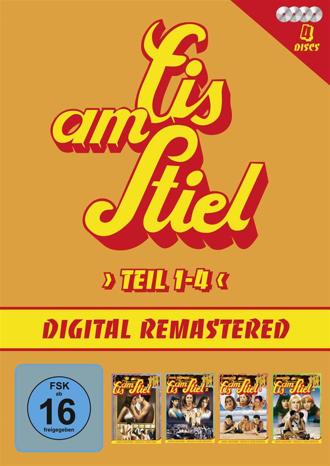 Eis am Stiel - Teil 1-4 Remastered, 4 DVDs