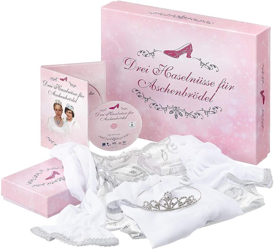 Drei Haselnüsse für Aschenbrödel (1973) Prinzessinnen Kleid Grösse 110/116, DVD + CD