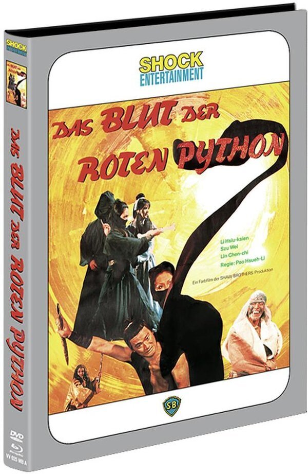 Das Blut der roten Python (1977) Cover A, Limited Edition, Mediabook, Uncut, Blu-ray + DVD