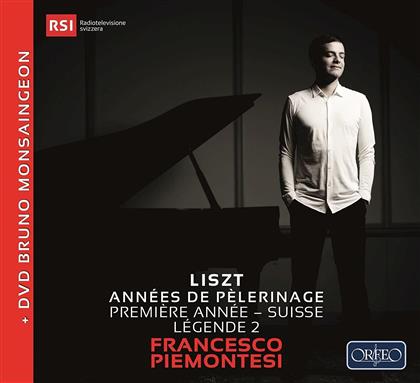 Francesco Piemontesi - An&eacute;es De P&egrave;lerinage - Premi&egrave;re Annee Suisse / Deux L&egrave;gendes (CD + DVD)