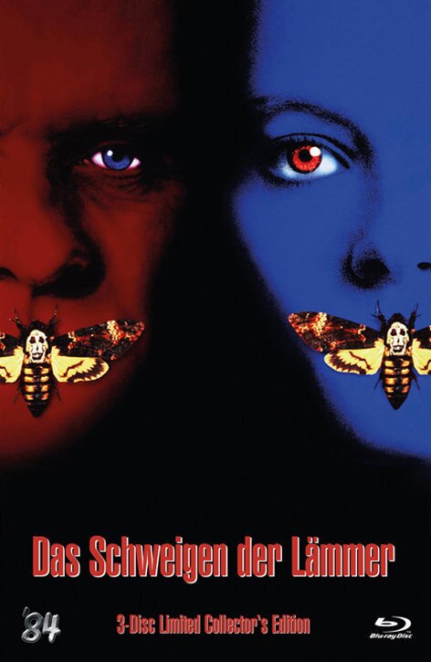Das Schweigen der Lämmer (1991) Cover C, Collector's Edition, Limited Edition, Mediabook, Uncut, Blu-ray + DVD