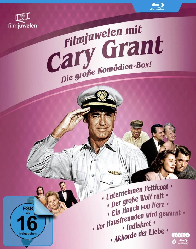 Filmjuwelen mit Cary Grant - Die groses Komödien-Box 6 Blu-rays