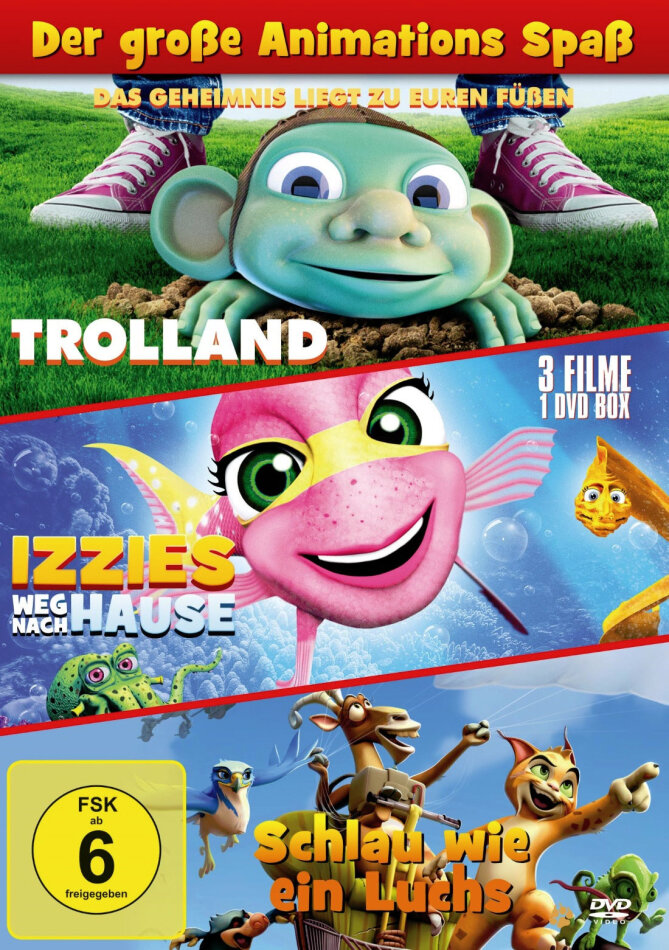 Trolland / Izzies Weg nach Hause / Schlau wie ein Luchs - Der grosse Animationsspass