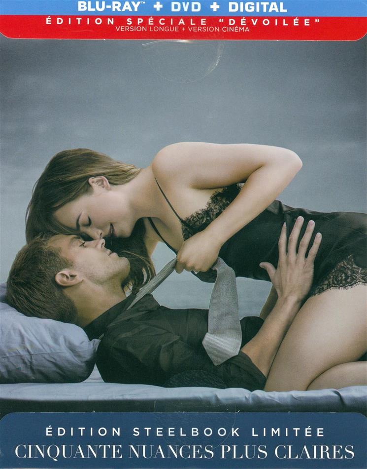 Cinquante nuances plus claires (2018) Edition Dévoilée, Extended Edition, Kinoversion, Limited Edition, Special Edition, Steelbook, Blu-ray + DVD