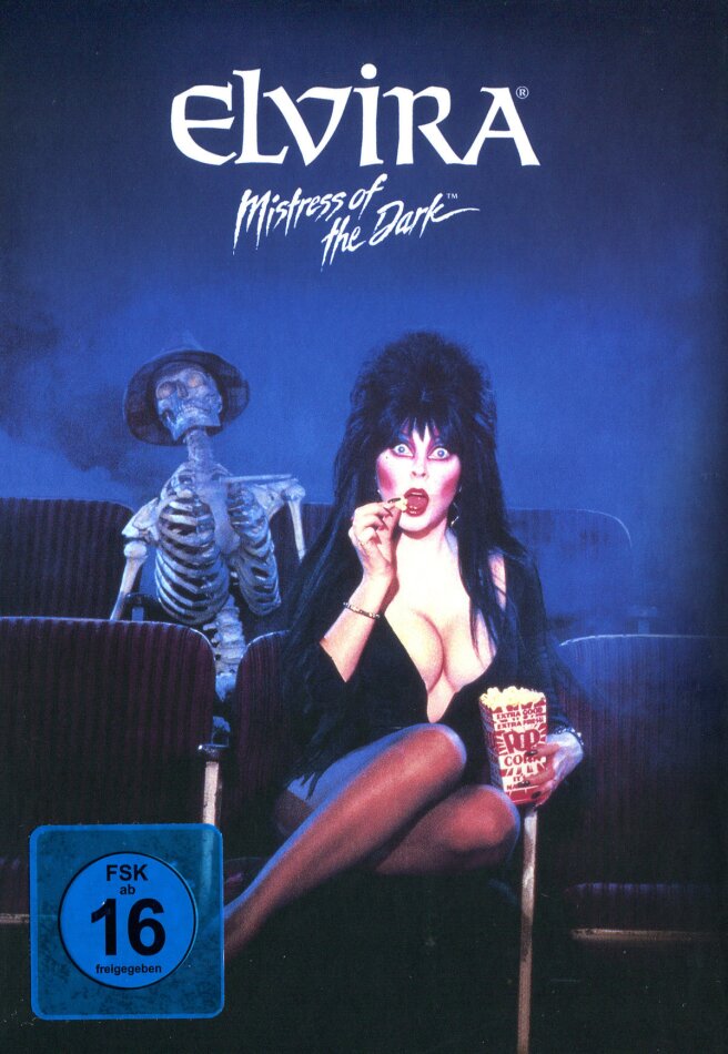 Elvira - Mistress of the Dark (1988) Cover Black, Limited Edition, Mediabook, Remastered, Uncut, Blu-ray + DVD