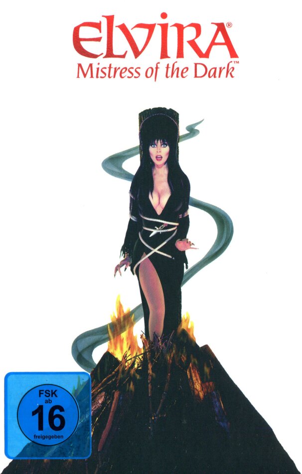 Elvira - Mistress of the Dark (1988) Cover Fire, Limited Edition, Mediabook, Remastered, Uncut, Blu-ray + DVD