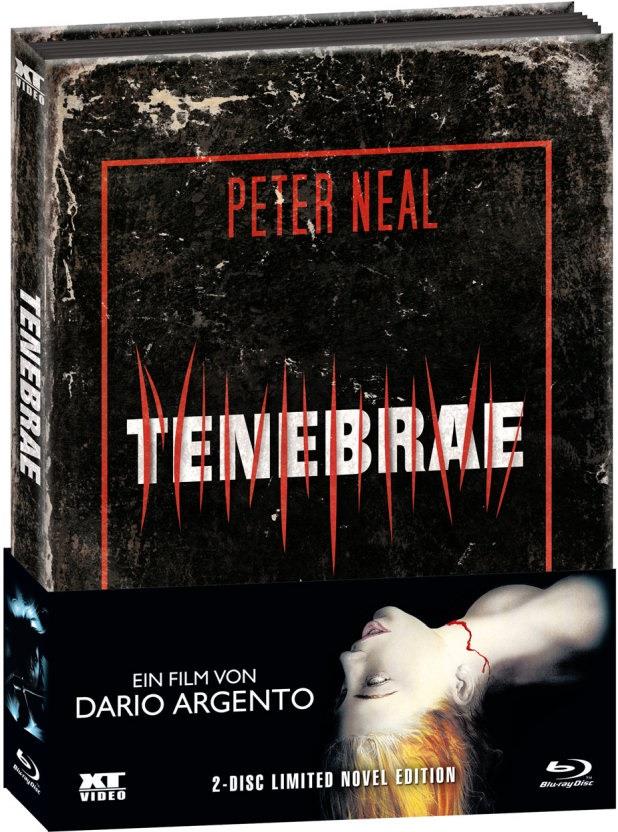 Tenebrae (1982) Novel Edition, Wattiert, Limited Edition, Mediabook, Blu-ray + DVD