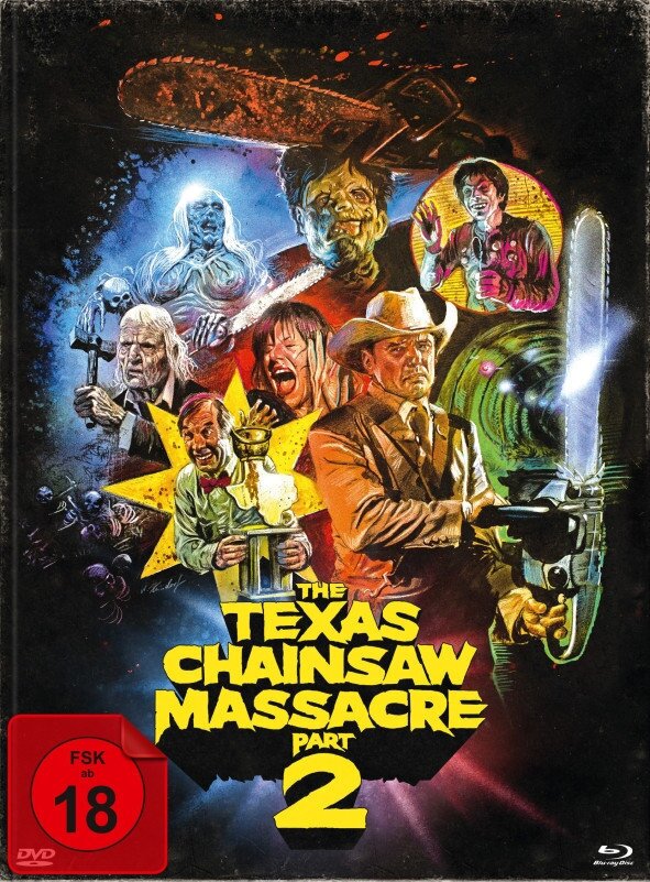 The Texas Chainsaw Massacre - Part 2 (1986) Limited Edition, Mediabook, 2 Blu-rays + DVD