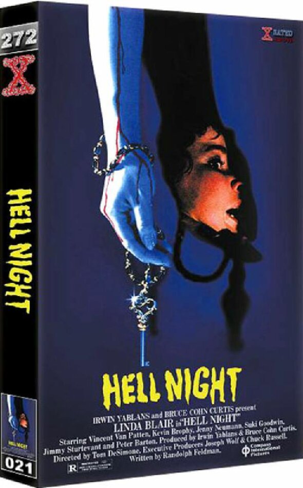 Hell Night (1981) Grosse Hartbox, Cover B, Uncut