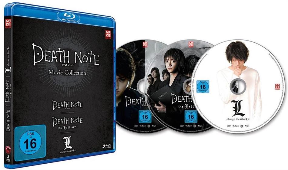Death Note: The Movies 1-3 - Death Note / The Last Name / L: Change the World 3 Blu-rays