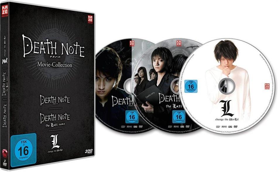 Death Note: The Movies 1-3 - Death Note / The Last Name / L: Change the World 3 DVDs