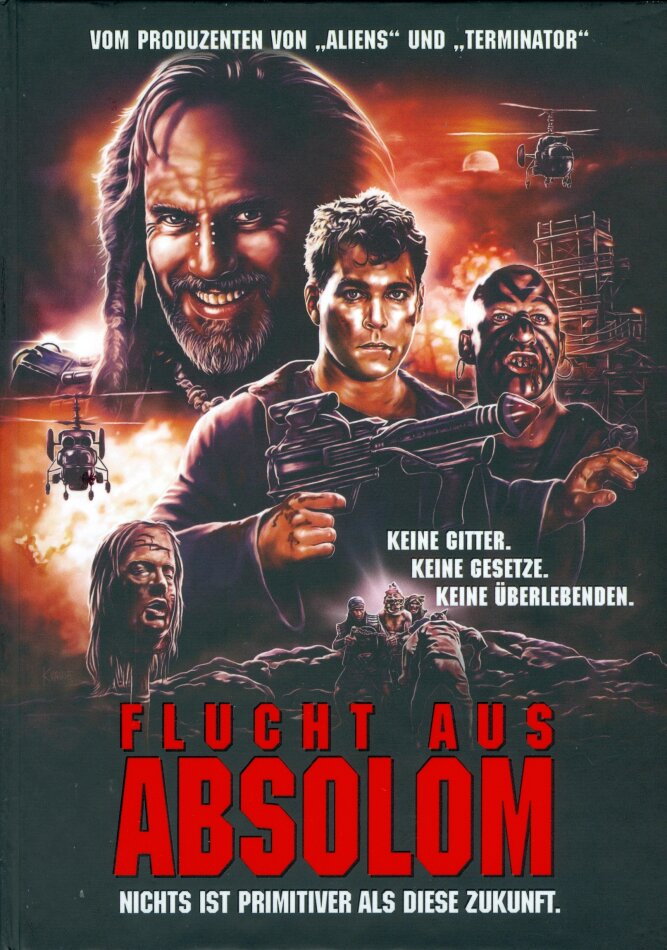 Flucht aus Absolom (1994) Cover B, Cover Artwork, Limited Edition, Mediabook, Uncut, Blu-ray + DVD