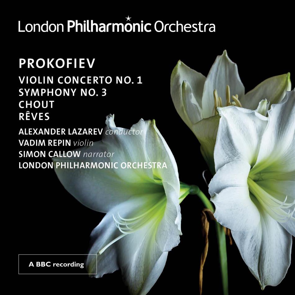 Serge Prokofieff (1891-1953), Alexander Lazarev, Simon Callow, Vadim Repin & The London Philharmonic Orchestra - Violin Concerto No. 1, Symphony No. 3, Chout, Rêves 2 CD