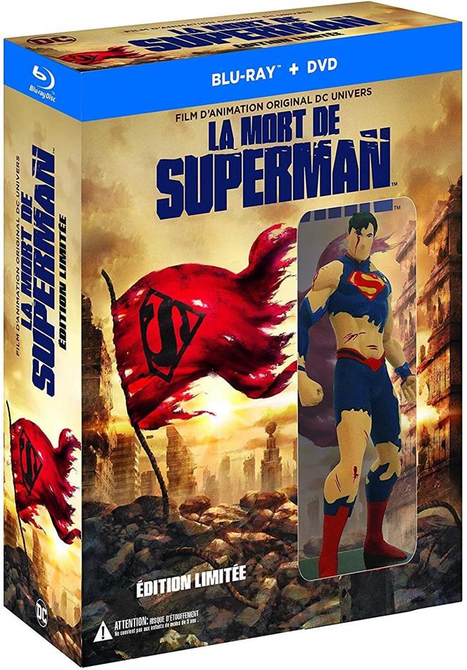 La mort de Superman (2018) + Figurine, Édition Limitée, Blu-ray + DVD