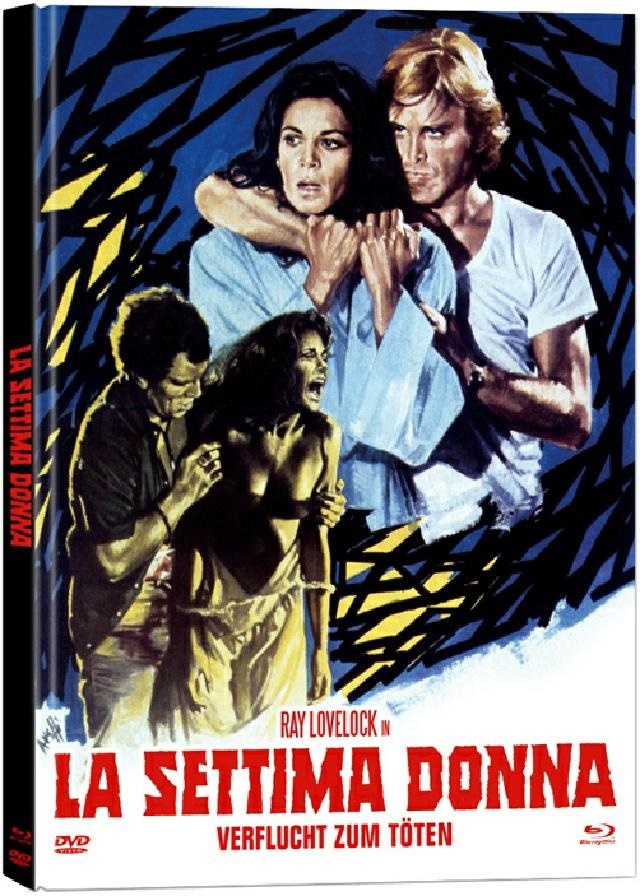La settima donna - Verflucht zum Töten (1978) Cover A, Limited Edition, Mediabook, Uncut, Blu-ray + DVD