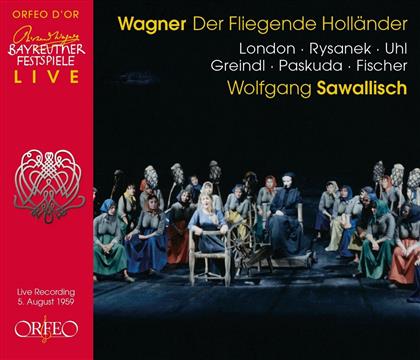Richard Wagner (1813-1883), Wolfgang Sawallisch & Orchester der Bayreuther Festspiele - Der Fliegende Holl&auml;nder - Live Aufnahme Von 1959 (2 CDs)