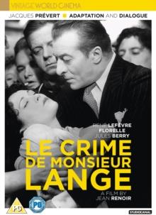 Le Crime De Monsieur Lange (1936) Vintage World Cinema, s/w
