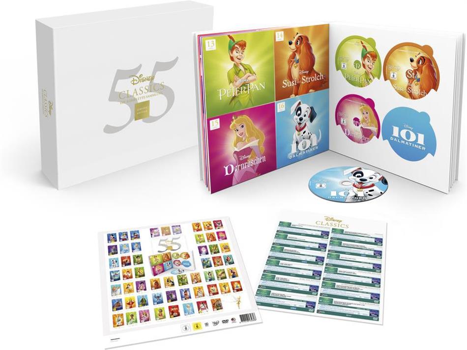 Disney 55 Classics - Die komplette Sammlung Limited Edition, 55 DVDs