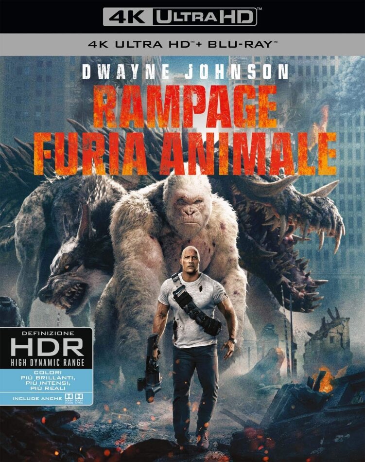 Rampage - Furia animale (2018) 4K Ultra HD + Blu-ray