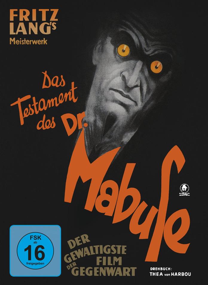 Das Testament des Dr. Mabuse (1933) s/w, Limited Edition, Mediabook, Blu-ray + DVD