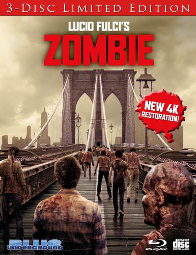 Zombie (1979) Cover A, 4K Mastered, Édition Limitée, 3 Blu-ray