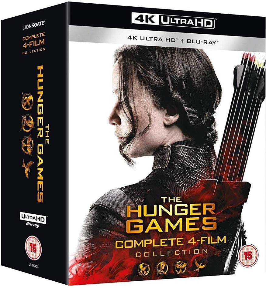 The Hunger Games 1-4 - Complete 4-Film Collection 3 4K Ultra HDs + 4 Blu-rays