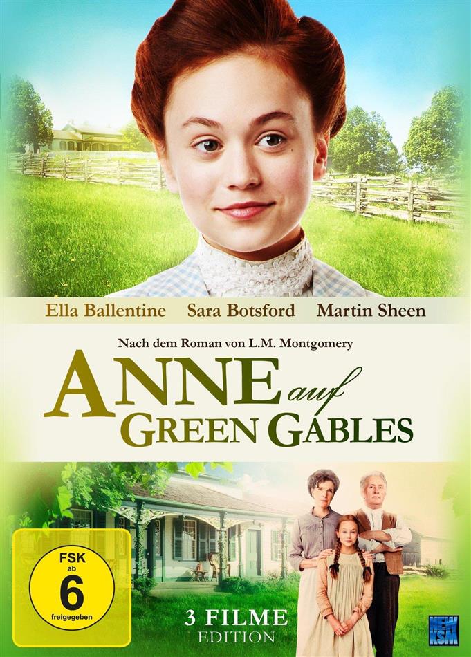 Anne auf Green Gables - Gesamtedition Teil 1-3 3 DVDs