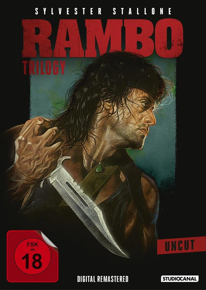 Rambo 1-3 - Trilogy Remastered, Uncut, 3 DVDs