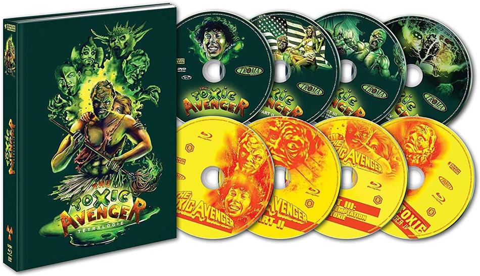 The Toxic Avenger - Tétralogie Collector's Edition, Mediabook, 4 Blu-rays + 4 DVDs
