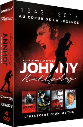 Johnny Hallyday - 1943-2017: Au coeur de la l&eacute;gende (4 DVD)