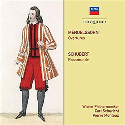 Felix Mendelssohn-Bartholdy (1809-1847), Franz Schubert (1797-1828), Carl Schuricht, Pierre Monteux & Wiener Philharmoniker - Overtures / Rosamunde