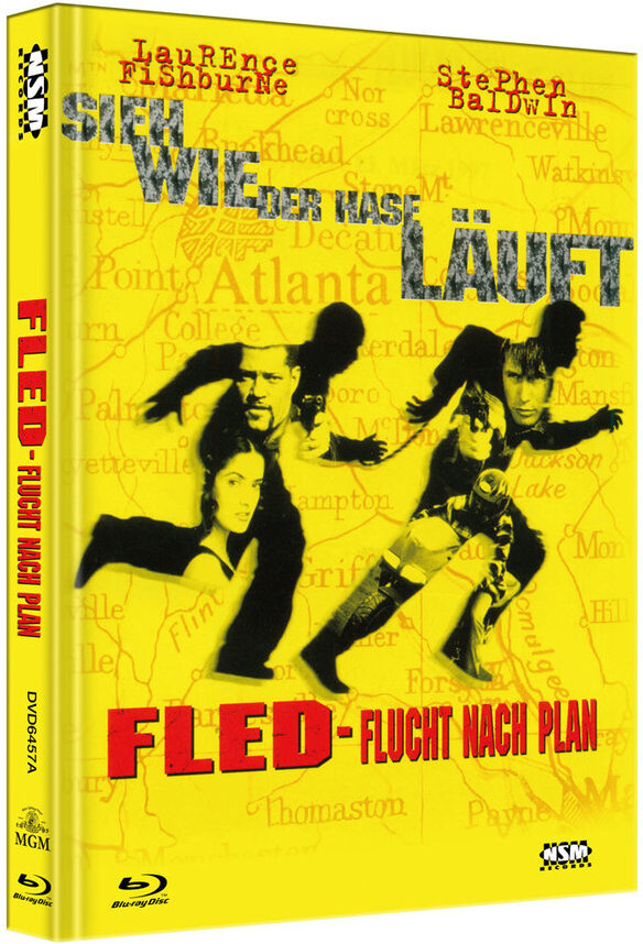 Fled - Flucht nach Plan (1996) Cover A, Limited Edition, Mediabook, Blu-ray + DVD