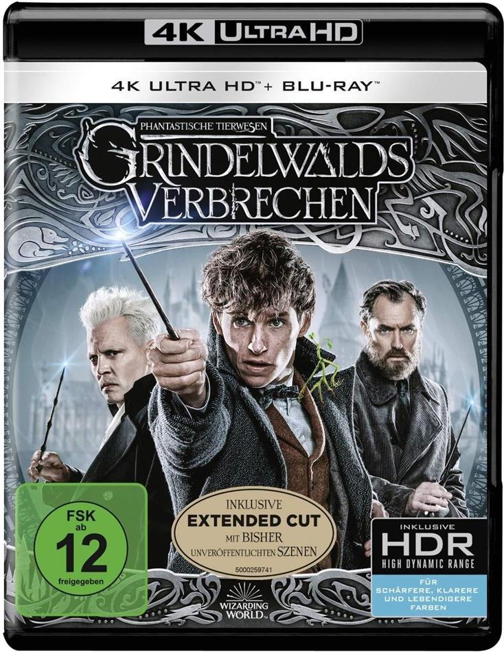 Phantastische Tierwesen 2 - Grindelwalds Verbrechen (2018) Extended Edition, Kinoversion, 4K Ultra HD + 2 Blu-rays