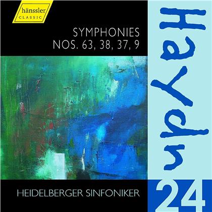 Joseph Haydn (1732-1809), Benjamin Spillner & Heidelberger Sinfoniker - Symphonien Nr. 63, 38, 37, 9 - Haydn Edition Vol. 24