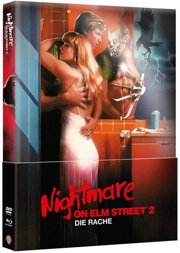 Nightmare on Elm Street 2 - Die Rache (1985) Wattiert, Limited Edition, Mediabook, Blu-ray + DVD