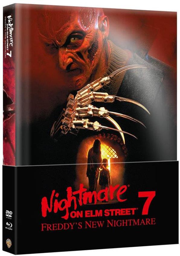 Nightmare on Elm Street 7 - Freddy's New Nightmare (1994) Wattiert, Limited Edition, Mediabook, Blu-ray + DVD