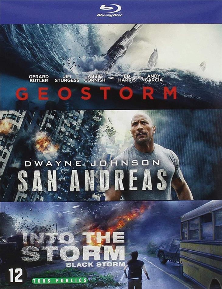 Geostorm / San Andreas / Into the Storm 3 Blu-rays