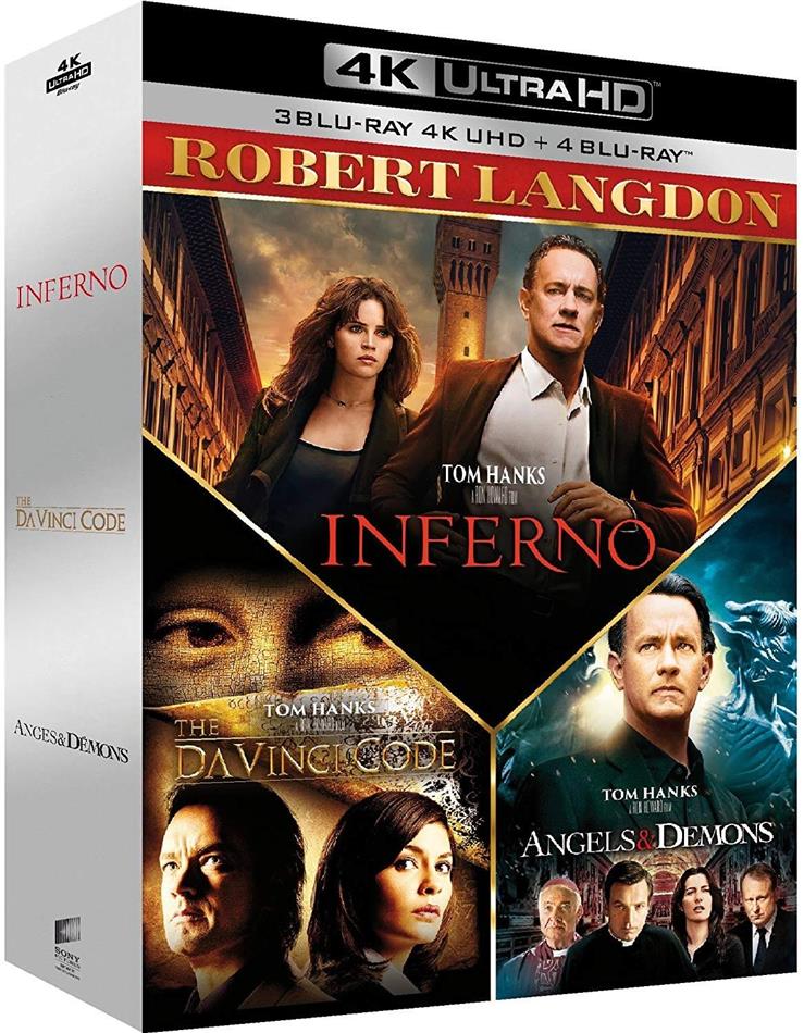 Robert Langdon Coffret 3 Films 3 4K Ultra HDs + 3 Blu-rays
