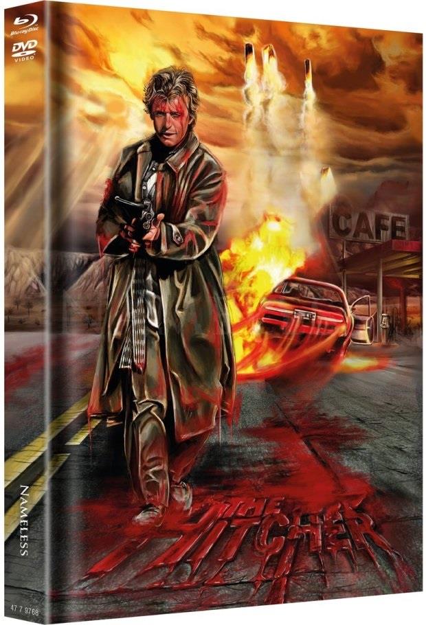 Hitcher - The Highway Killer (1986) Cover E, Limited Edition, Mediabook, Blu-ray + DVD
