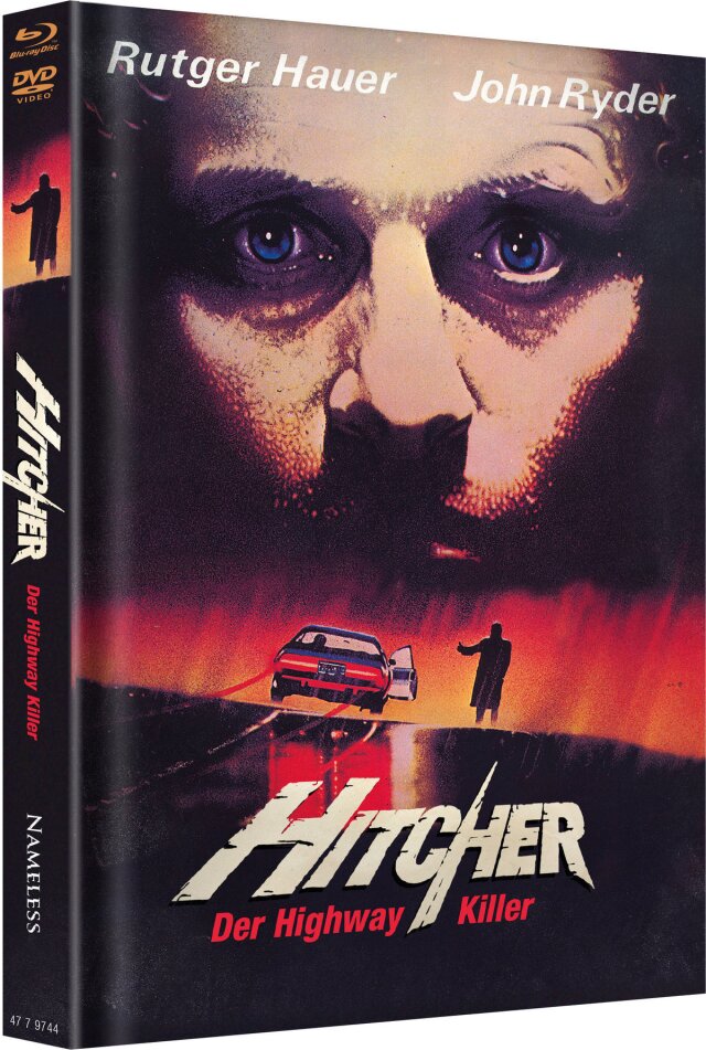 Hitcher - The Highway Killer (1986) Cover A, Limited Edition, Mediabook, Blu-ray + DVD