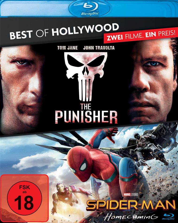Spider-Man: Homecoming / The Punisher Best of Hollywood, 2 Blu-rays