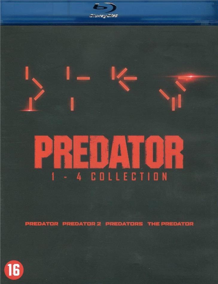 Predator: 1-4 Collection - Predator / Predator 2 / Predators / The Predator 4 Blu-rays