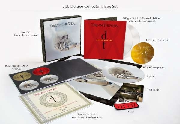 Dream Theater - Distance Over Time Limited Deluxe Collector's Box Edition, 2 LPs + 7" Single + 2 CDs + Blu-ray + DVD